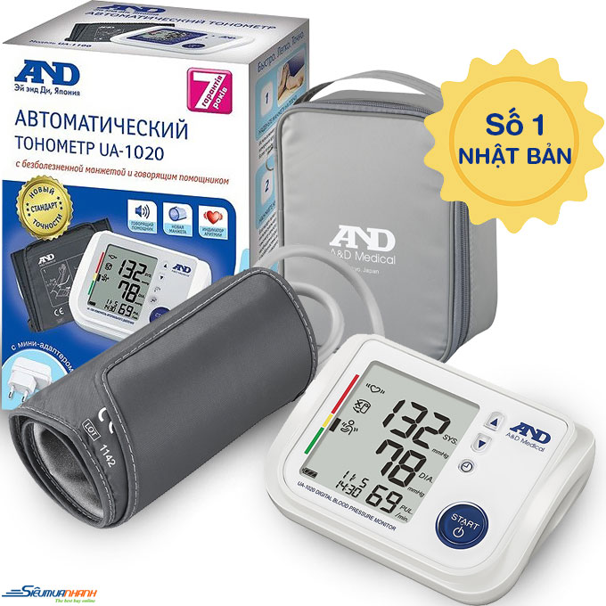 Máy đo huyết áp bắp tay tự động tại nhà AND UA-1020